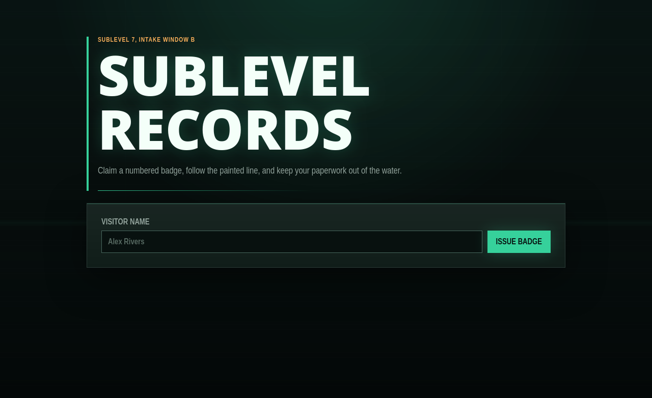 Check-in form